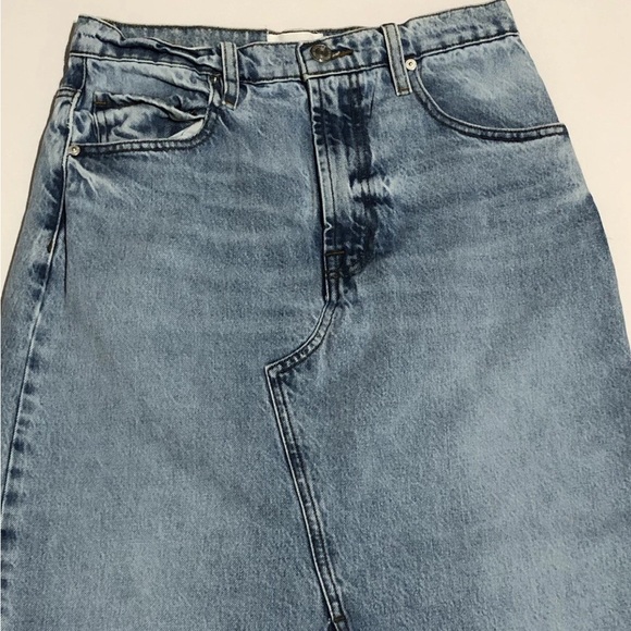 FRAME Blue 'The Midaxi' Denim Midi Skirt - Picture 4 of 13